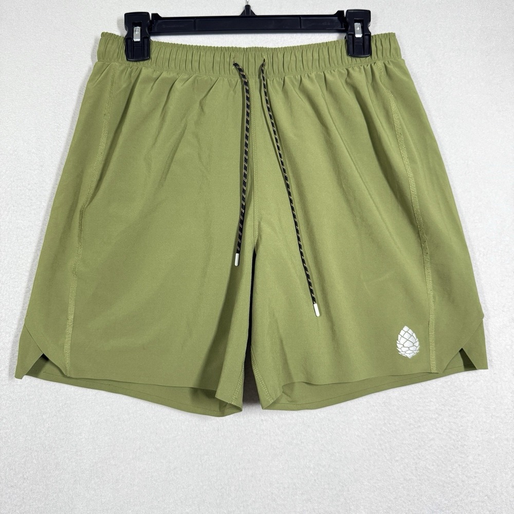 Stio Shorts Mens Medium Terral Running Trail Lined Green 6" Lightweight Hiking
